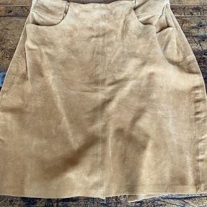 Donna Karen suede mini skirt, sz 6